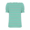 thumbnail image 4 of Blouses for Women Pleated Short Sleeve Tunic Tops Dressy Casual Summer Shirts Rollbacks,Mint Green,M, 4 of 7