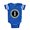 Royal Blue, variant on CafePress - Monogram Medallion I - Cute Infant Baby Football Bodysuit