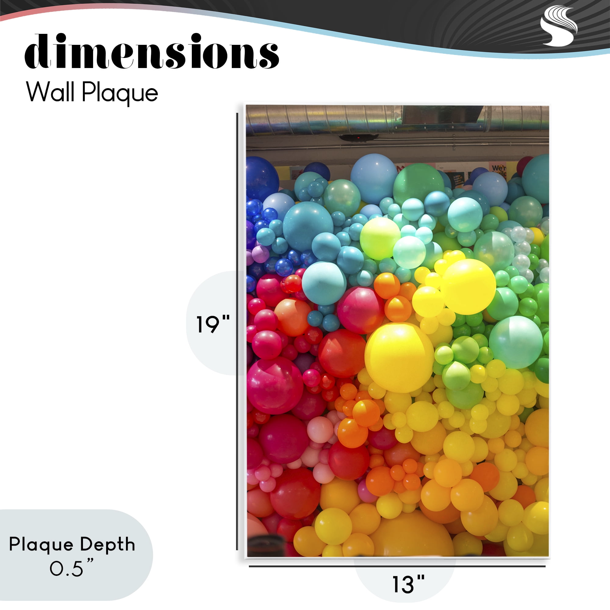 Stupell Industries Lively Colorful Balloons Wall Plaque Art, design by LISH Creative