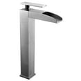 thumbnail image 1 of Brushed Nickel Single Hole Tall Waterfall Bathroom Faucet, 1 of 1