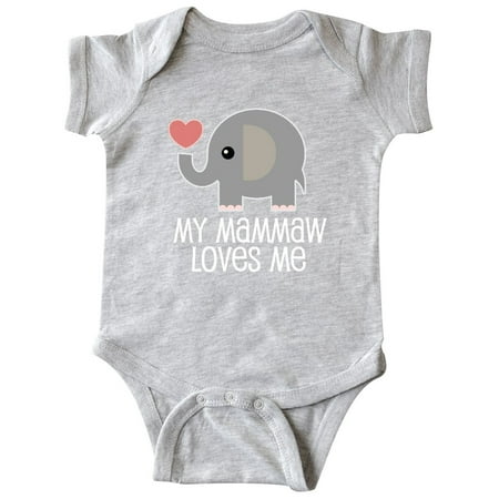 

Inktastic My Mammaw Loves Me Grandchild Gift Gift Baby Boy or Baby Girl Bodysuit