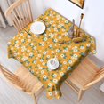 thumbnail image 4 of Floral Square Tablecloth 52x52in(132x132cm) – Waterproof Polyester Printed Table Cover, Wrinkle Resistant & Washable for Kitchen Dining Picnic Party Decor, Thanksgiving,Christmas, Spring,Flower, 4 of 6