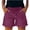 42# Dark Purple, variant on Jean Shorts for Women Elastic Waist Drawstring Pull on Distressed Ripped Denim Summer Hot Short Casual Fashion Stretchy Jorts Gray 2XL