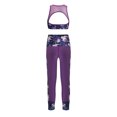 thumbnail image 2 of MSemis Kids Girls Athletic Sport Crop Top with Leggings Digital Printed Love Dance 2 Pieces Mesh Outfit, 2 of 2