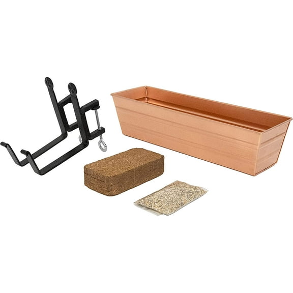 Bloom Box Garden Growing Kit Small Copper with Clamp-On Brackets