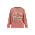 thumbnail image 5 of No Boundaries Oversized Graphic Crewneck Sweatshirt, Midweight, Women's and Women's Plus, 5 of 5