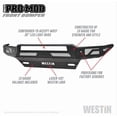 thumbnail image 1 of Westin Automotive Bumper 58-41005 Pro-Mod; Modular Design; Direct-Fit; Mounting Hardware Included; Without Grille Guard; Without Winch Mount; Without D-Ring Mounts; With 30 Inch Light Bar Mount, 1 of 13
