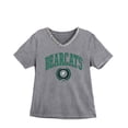 thumbnail image 7 of Women's Gameday Couture Gray Binghamton Bearcats Iconic Edge Rhinestone V-Neck T-Shirt, 7 of 7