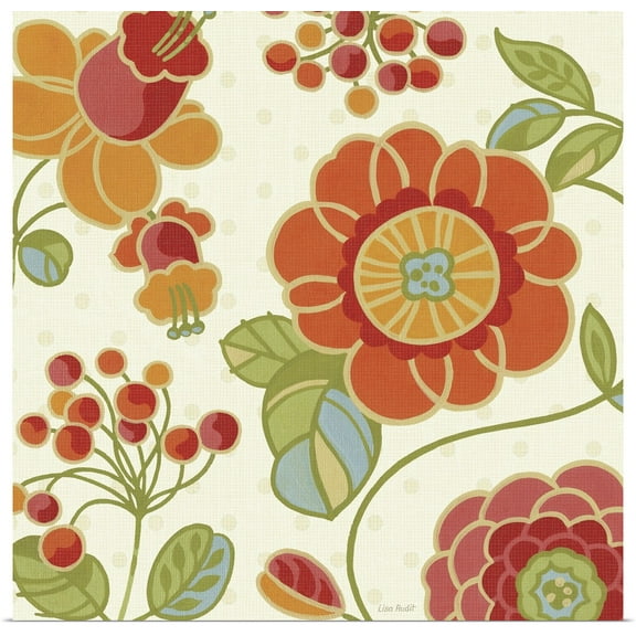 Great BIG Canvas | Rolled Lisa Audit Poster Print entitled Summer Palette II