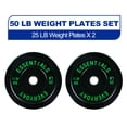 thumbnail image 3 of (3 pack) BalanceFrom Olympic Bumper Plate Weight Plate, 25 lbs Pair Black, 3 of 10