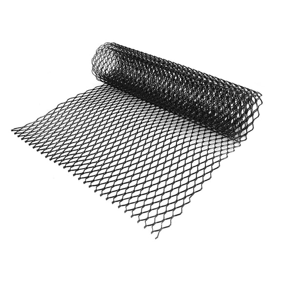 REGALWOVEN Universal Car Auto Black Aluminum Alloy Hexagon Grille Mesh Net Sheet 25x11mm