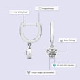 thumbnail image 2 of Diamond Dangle Earring | 2 Carat IGI Certified Heart Shape Lab Grown Diamond Dangle | 14K in White Gold | Zuri Bezel Lab Diamond Earrings | Bezel Setting | FG-VS1-VS2 Quality | Friendly Diamonds, 2 of 6