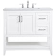 thumbnail image 5 of Elegant Decor Aubrey 36" Single Quartz Top Bathroom Vanity in White, 5 of 15