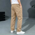 thumbnail image 7 of CQONEPT Boys Twill Chino Pants Stretch School Uniform Pant Pull On Slacks Casual Straight Fit Flat Front with 2 Pockets 5-15 Years 9-10 Years, 7 of 7