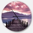 thumbnail image 1 of DesignArt Beautiful Spring Sea at Morning Large Wall Clock, 1 of 2