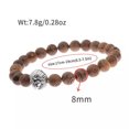 thumbnail image 2 of RSAMD Natural Gemstone Beads Buddha Head Beaded Men Womens Lava Bead Handmade Bracelet-J008-2, 2 of 2