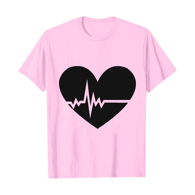 Plebaso T-shirts à Manches Courtes pour Femmes, Imprimé, Col Rond, Décontracté, Mode