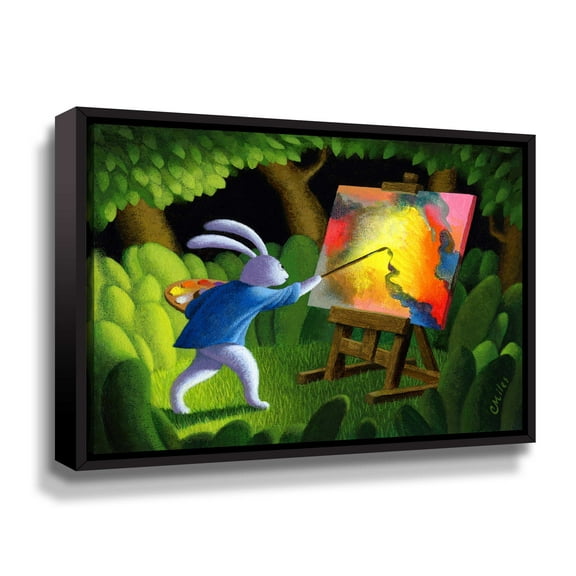 Artwall The Artist, Gallery Wrapped Floater-framed Canvas by Chris Miles