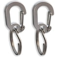 thumbnail image 1 of Paquete de 2 clips rápidos para etiquetas de mascotas, perfectos para perros y gatos, plateados, 1 of 5