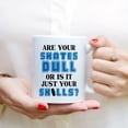 thumbnail image 3 of Custom Mugs Are Your Skates Dull Funny Hockey Skaters Dads Ice-hockey Player Mens Gifts Santa Christmas Presents Father's Day Ceramic Coffee 11oz 15oz Mug, 3 of 7
