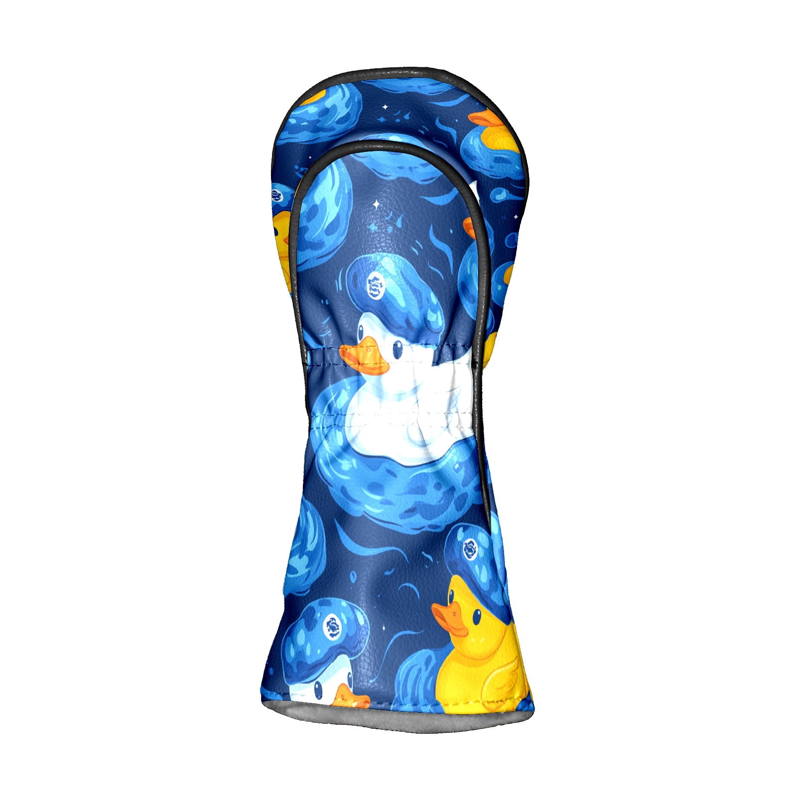 Golf Club Covers PU Leather Waterproof Head Covers for Fairway Woods Hybrids Rubber Duck