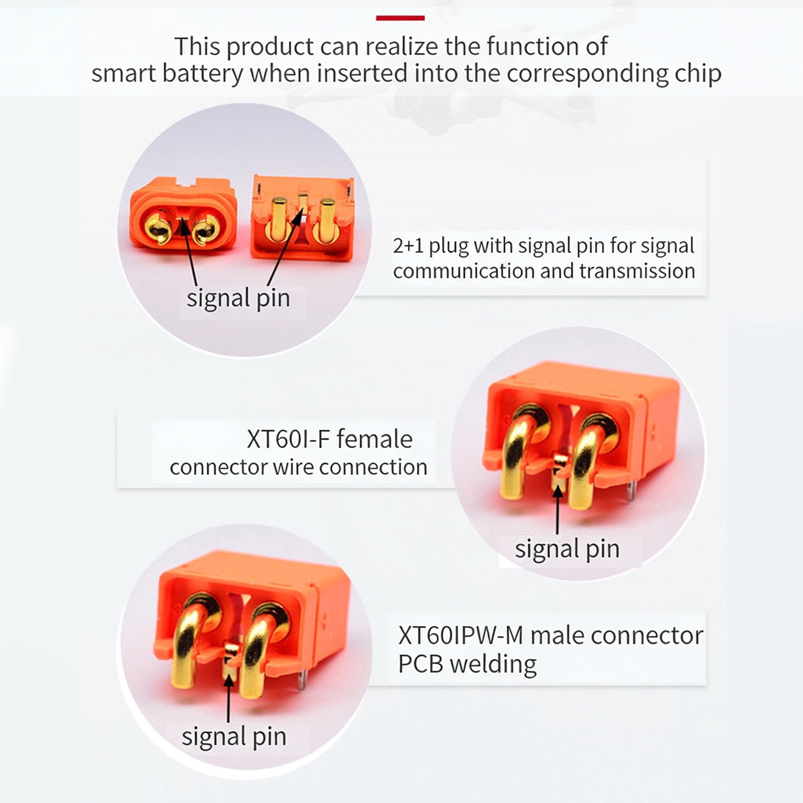 Universally XT60i Terminals Cable Plastic Texture Suitablet for Power Supply Unit and Charging Needs