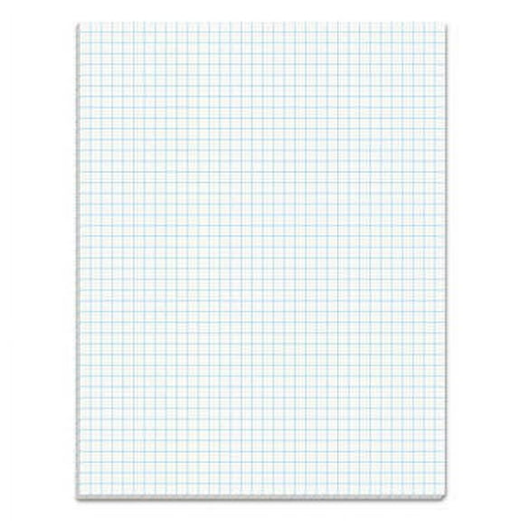 2PK TOPS Quadrille Pads, Quadrille Rule (4 sq/in), 50 White 8.5 x 11 Sheets (33041)
