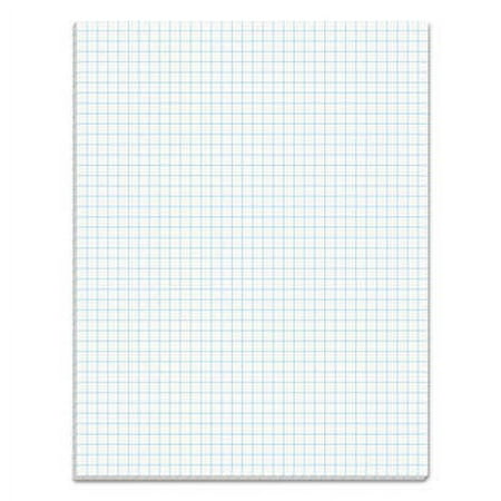 2PK TOPS Quadrille Pads, Quadrille Rule (4 sq/in), 50 White 8.5 x 11 Sheets (33041)
