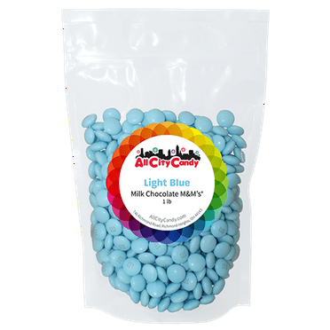 Milk Chocolate Candies (LIGHT BLUE) -  1 lb. Bulk Bag (Perfect for Baking, Cake decoration, Candy buffet, Birthdays, Baby Shower and more...)