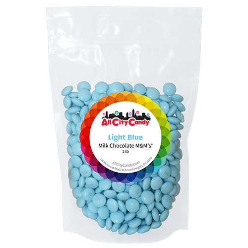 Milk Chocolate Candies (LIGHT BLUE) -  1 lb. Bulk Bag (Perfect for Baking, Cake decoration, Candy buffet, Birthdays, Baby Shower and more...)