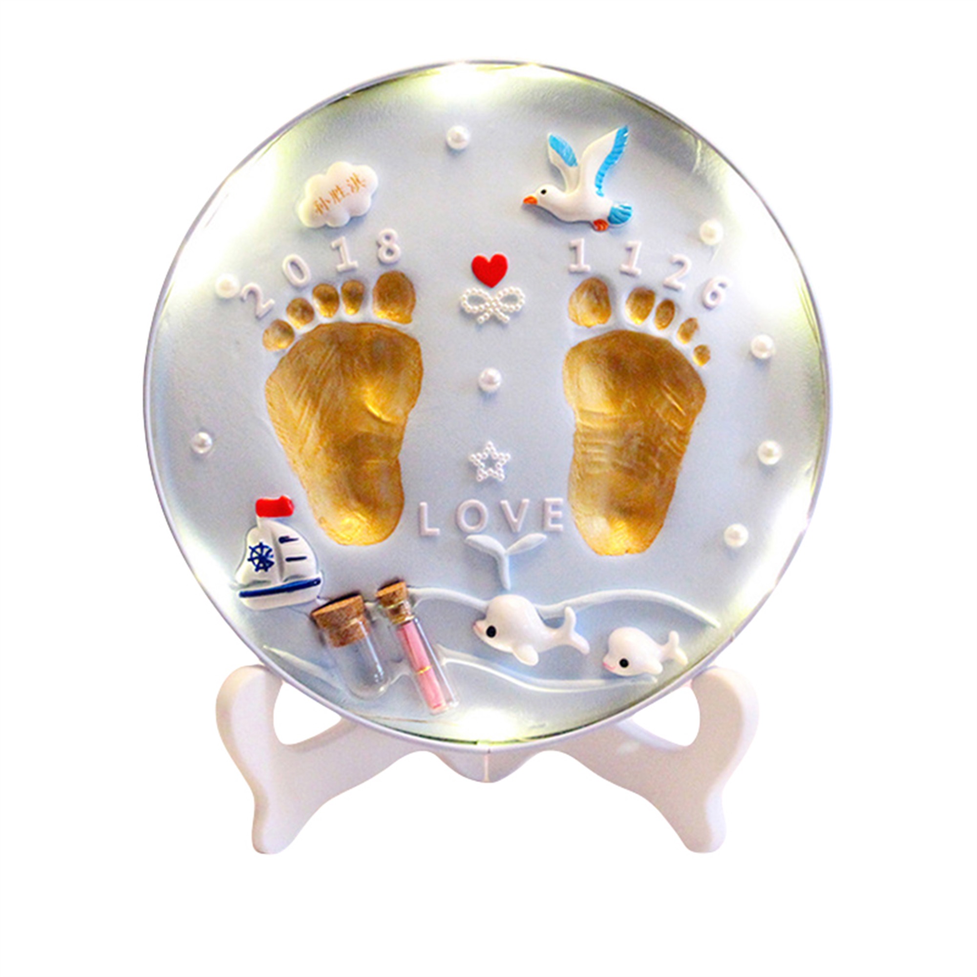 Polinkety Baby Footprint and Handprint Kits Imprint Impression Keepsake