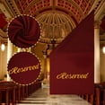 thumbnail image 4 of 12 Pcs Réservé Signes pour Bancs Réservés Pew Draps 22 dans Réservé Siège Signes Placeholder pour Église Sièges Mariage Siège Décoration Église Événement (Rouge), 4 of 8