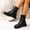 #421-Black, variant on Wowcloth Ankle Boots for Women – Casual Retro Winter Lace-Up with Chunky Heel for Fashionable Outfits
