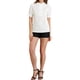 thumbnail image 2 of CAMISA DE BOTONES CON VOLANTES PARA MUJER INSPIRAR CHIC DE MANGA CORTA SÓLIDA BLUSA DE OFICINA L BLANCA, 2 of 6
