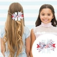 thumbnail image 4 of Christmas Gifts Moocorvic Hair Clips Independence Day Hair Barrettes Patriotic Party Claw Clips Hair Accessories For Women Bow Hairpin USA Stars Hair Clips Hair Jaw Clamp Head, 4 of 5