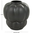 thumbnail image 3 of DecMode 11" Wide Bubble Inspired Black Ceramic Vase with Distressed Speckled Texturing, 3 of 9