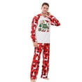 thumbnail image 2 of Christmas Family Pajamas Matching Sets Cute 2 Piece Xmas Pjs Holiday Long Sleeve Tops and Bottoms Fashion Crewneck Sleepwear Comfy Loungewear for Adults, 2 of 6