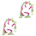 thumbnail image 2 of Yuarrent Flores artificiales de glicina para decoración de bodas, flores artificiales de ABS fáciles de limpiar para decoración de fiestas, Verde Alambre de hierro 2Conjunto, 2 of 6