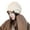 Beige, variant on Winter Knitted Hat Women's Knitted Winter Hat Warm Windproof Elastic Baggy Beanie Cap for Cold Weather Thick Winter Hat