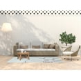 thumbnail image 3 of Simply Daisy 5' x 7' Purple/White Petal Lines Spring Chenille Indoor/Outdoor Rug, 3 of 4