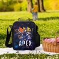 thumbnail image 6 of Apex Legends Lunch Tote Bag Reusable Bento Bag Lunch Box Insulated Cooler Bag Adjustable Shoulder Bag, 6 of 8
