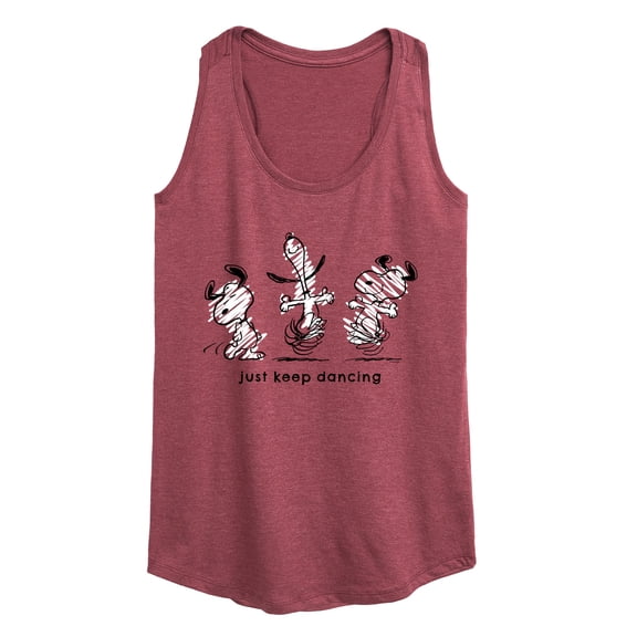 Peanuts - Snoopy Just Keep Dancing - Women's Racerback Tank Top