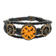 thumbnail image 1 of Spider Bat Cartoon Hallowmas Pulsera marina tejida en cuero, 1 of 4