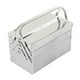 thumbnail image 4 of Caja de herramientas Cantilever de metal plegable, portátil, para mantenimiento de automóviles, organizador de almacenamiento de acero inoxidable de 3 capas y 5 bandejas, 350, 4 of 15