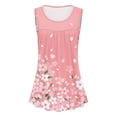thumbnail image 5 of Camiseta con estampado Floral para mujer, Top Sexy sin mangas, holgado, informal, plisado, 2022, 5 of 5
