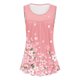 thumbnail image 4 of Camiseta con estampado Floral para mujer, Top Sexy sin mangas, holgado, informal, plisado, 2022, 4 of 4