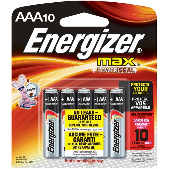 Energizer MAX AAA Batteries (10 Pack), Triple A Alkaline Batteries, Pack of 10 batteries