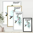 thumbnail image 4 of Designart 'Ancient Hummingbird IV' Traditional Framed Canvas Wall Art Print, 4 of 5