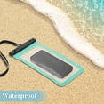thumbnail image 2 of Unique Bargains 2 Pcs Mobile Waterproof Bag Green Universal Waterproof Case Compatible for Phone 5.51"x10.43", 2 of 6