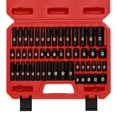 thumbnail image 1 of Mayouko 50PCS 1/4 Inch Drive Master Impact Socket Set,Metric/SAE,Deep/Shallow,6 Point,CR-V, 5/32 Inch - 9/16 Inch, 4mm - 15mm., 1 of 7
